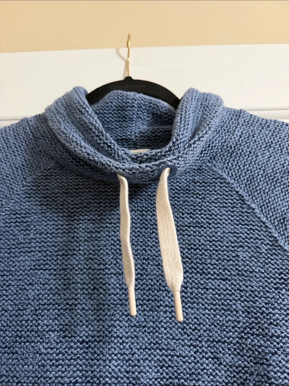 Offline by Aerie Blue Cowl Neck Long Sleeve Front Pocket Thumb Hole Pullover S
